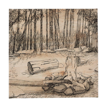 Mercana - Fireside IV by Mercana Studio a Hand Embellished Textured Canvas - 102484-S view 1