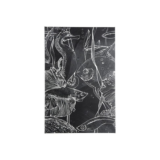 Mercana - Fish Black I by Ariana a Hand Embellished Textured Canvas - 101980-S view 1