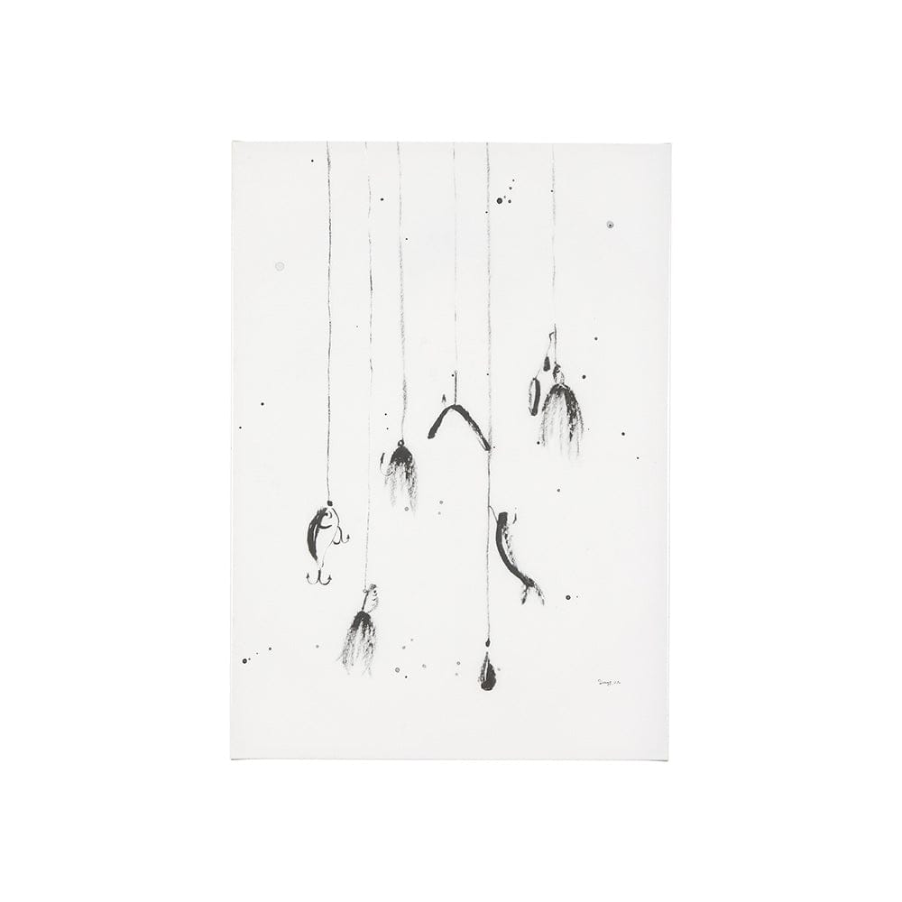 Mercana - Fishing Lure by Mercana Studio a Hand Embellished Textured Canvas - 102418-S view 1