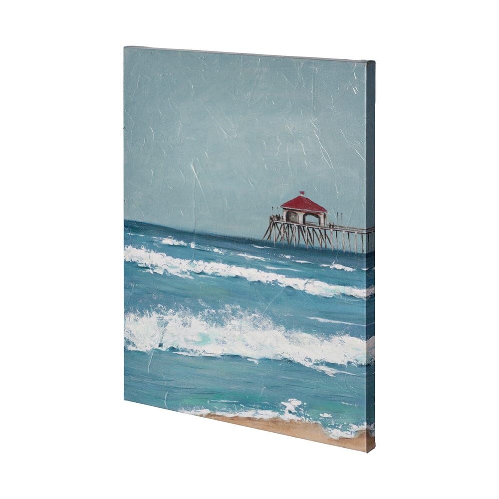 Mercana - Fishing Pier I by Jade Reynolds a Hand Embellished Textured Canvas - 101077-L view 1