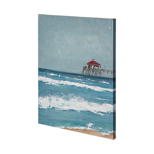Mercana - Fishing Pier I by Jade Reynolds a Hand Embellished Textured Canvas - 101077-L view 1