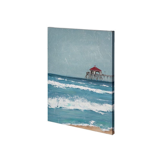 Mercana - Fishing Pier I by Jade Reynolds a Hand Embellished Textured Canvas - 101077-S view 1