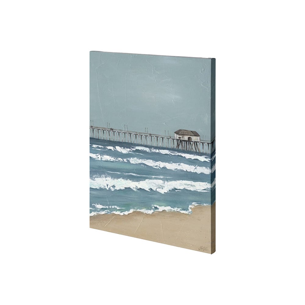 Mercana - Fishing Pier II by Jade Reynolds a Hand Embellished Textured Canvas - 101078-S view 1