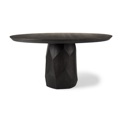 Mercana - Fitzgerald 60" Round Brown Solid Wood Top & Base Dining Table - 68565-AB view 1