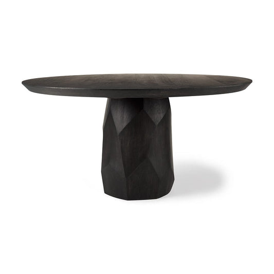 Mercana - Fitzgerald 60" Round Brown Solid Wood Top & Base Dining Table - 68565-AB view 1