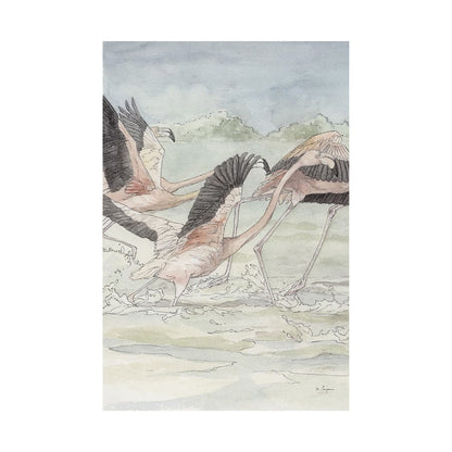 Mercana - Flamingo I by Mercana Studio a Hand Embellished Textured Canvas - 101489-L view 1
