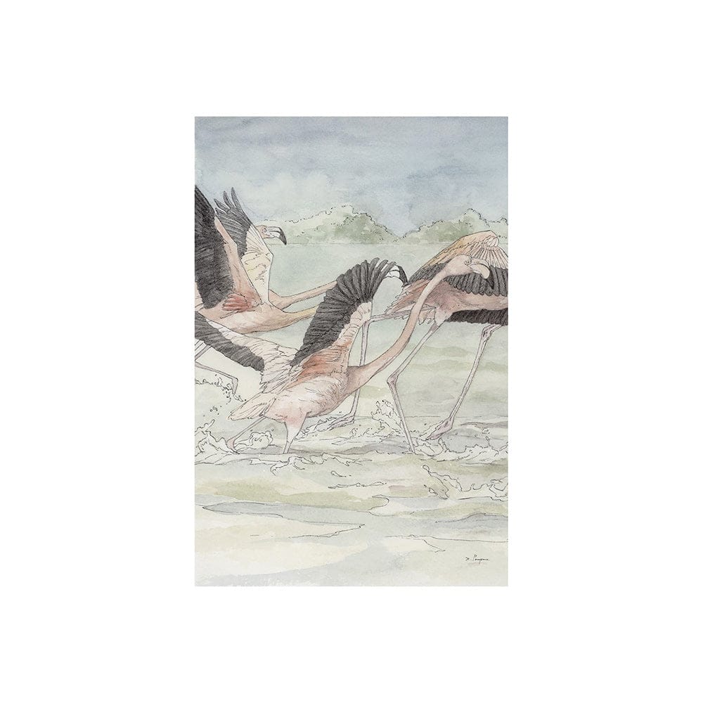 Mercana - Flamingo I by Mercana Studio a Hand Embellished Textured Canvas - 101489-S view 1