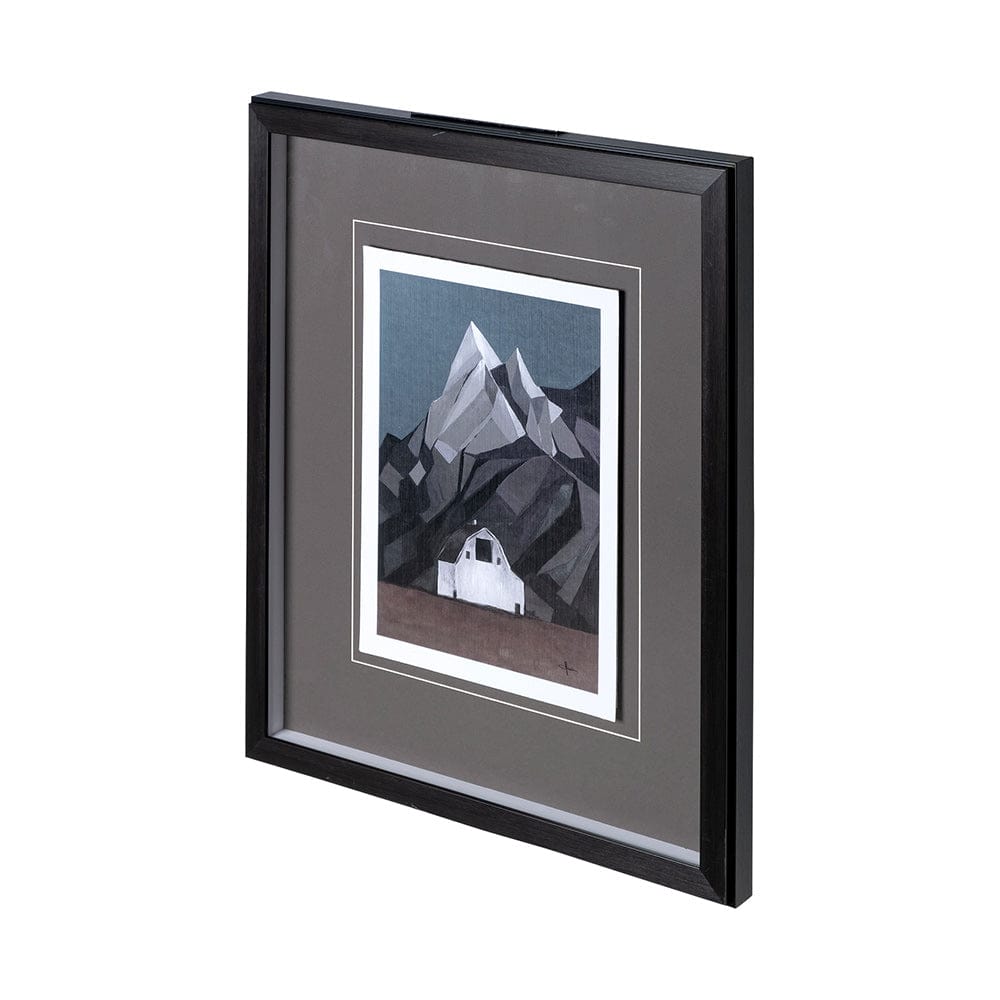 Mercana - Flatten Barn I by Mercana Studio a Hand Embellished Textured Framed Art Print Matted under Glass - 12768 view 2