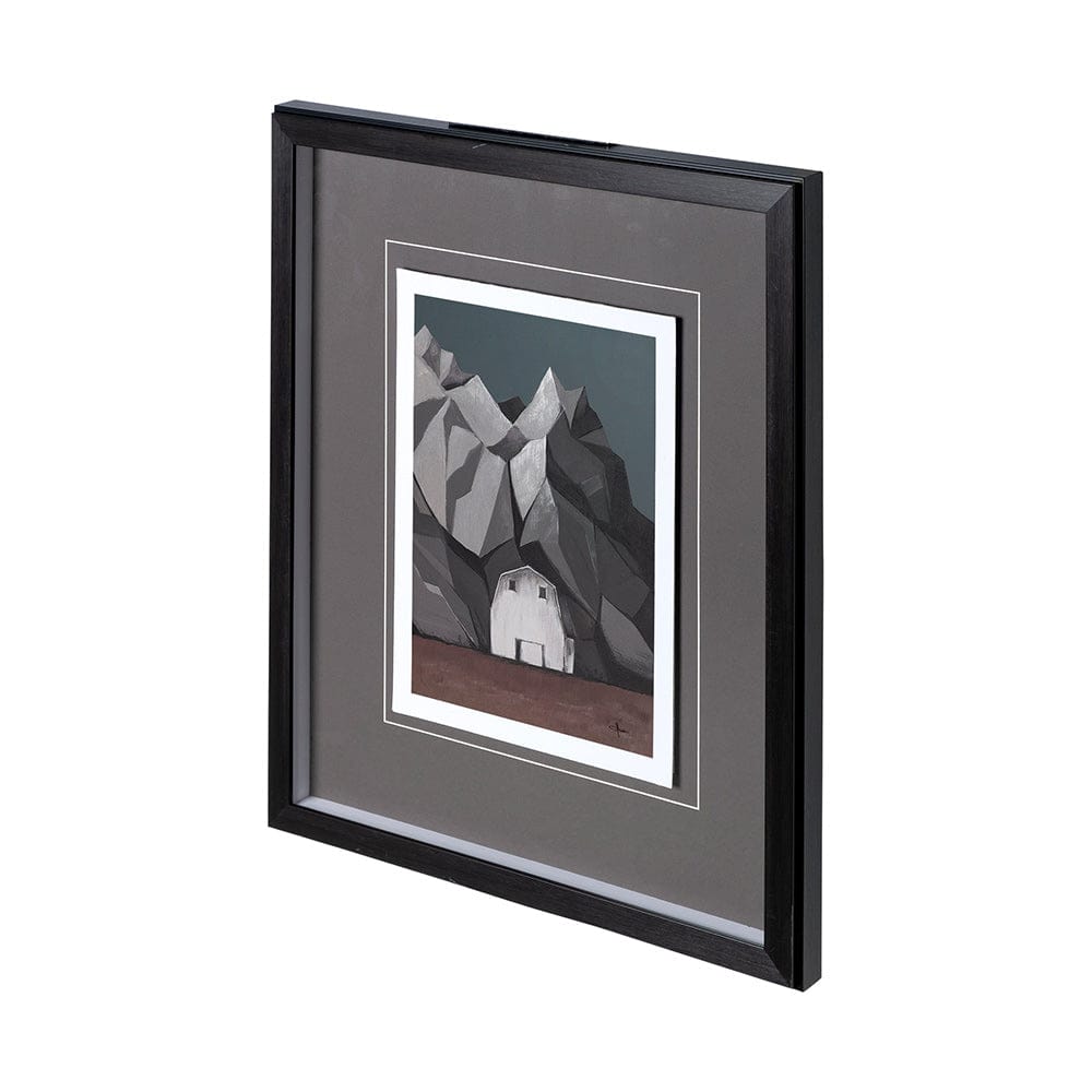 Mercana - Flatten Barn II by Mercana Studio a Hand Embellished Textured Framed Art Print Matted under Glass - 12769 view 1