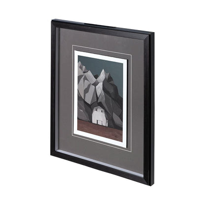 Mercana - Flatten Barn II by Mercana Studio a Hand Embellished Textured Framed Art Print Matted under Glass - 12769 view 1