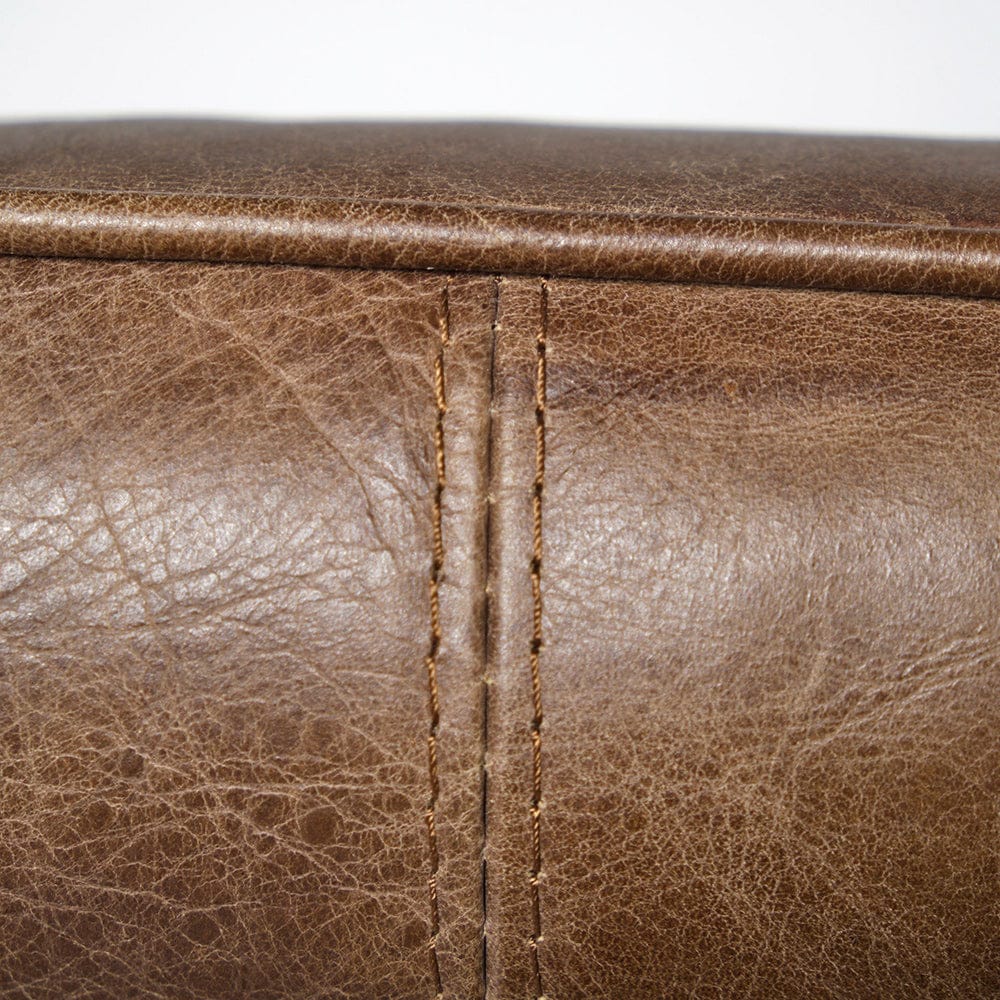 Mercana - Flavelle I Brown Leather Cushion Seat and Solid Iron Base Accent Chair - 68575 view 6