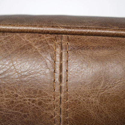 Mercana - Flavelle I Brown Leather Cushion Seat and Solid Iron Base Accent Chair - 68575 view 6
