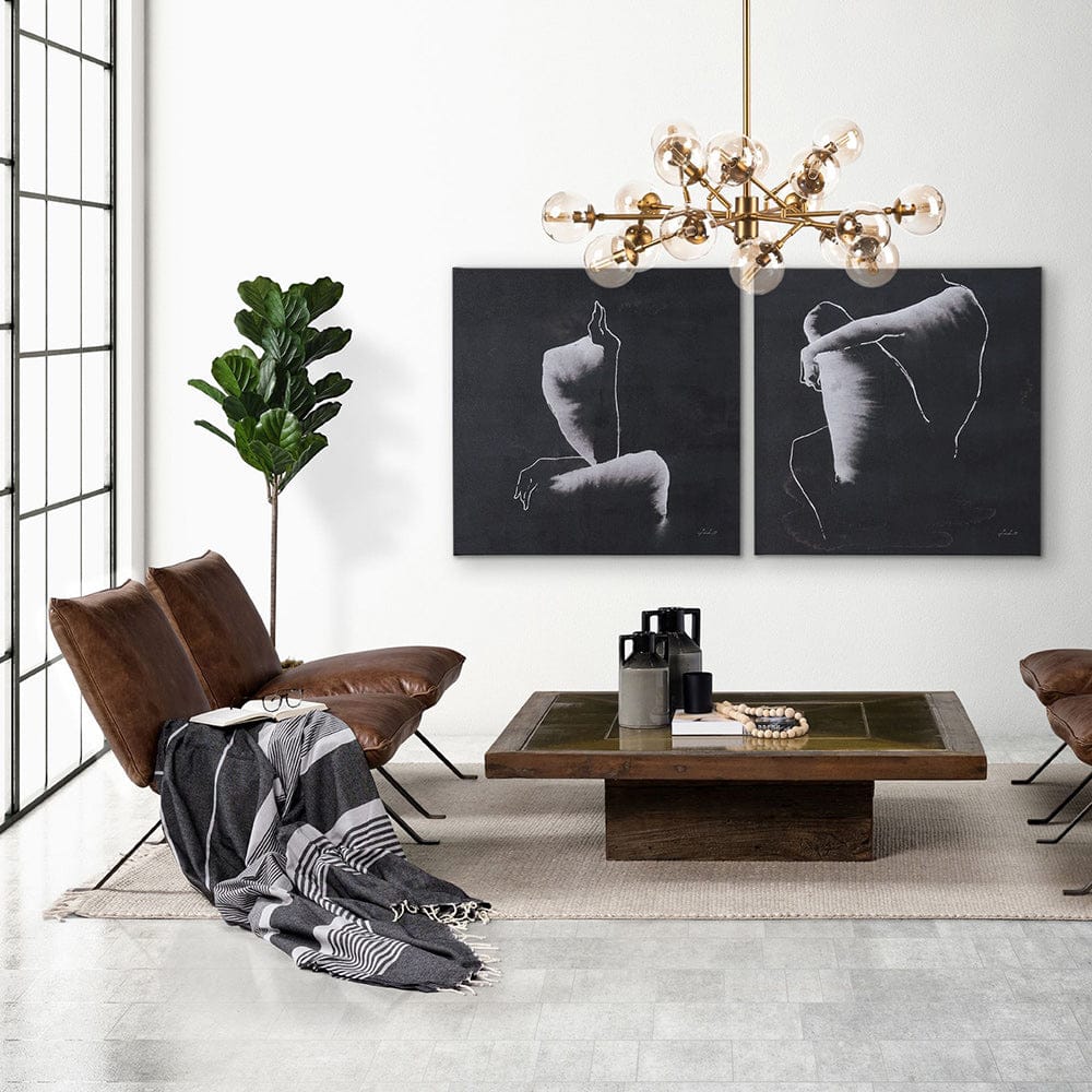 Mercana - Flavelle I Brown Leather Cushion Seat and Solid Iron Base Accent Chair - 68575 view 10