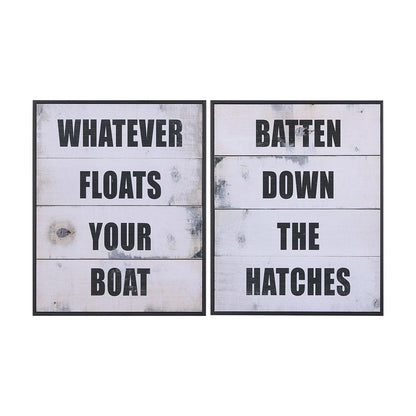 Mercana - Float Your Boat by Mercana Studio a Hand Embellished Textured Framed Art Print - 14225 view 8