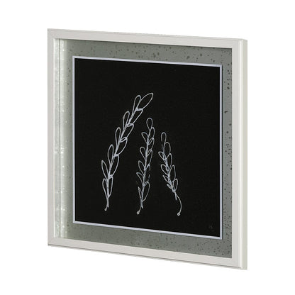 Mercana - Flora IV by Mercana Studio a Hand Embellished Textured Framed Art Print Matted under Glass - 13475 view 2