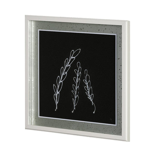 Mercana - Flora IV by Mercana Studio a Hand Embellished Textured Framed Art Print Matted under Glass - 13475 view 2