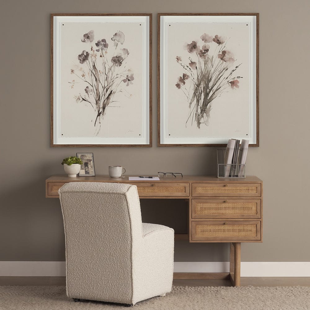 Mercana - Floral Impressions II by Melody Ducharmea Hand Embellished Framed Print under Glass - 15781 view 8