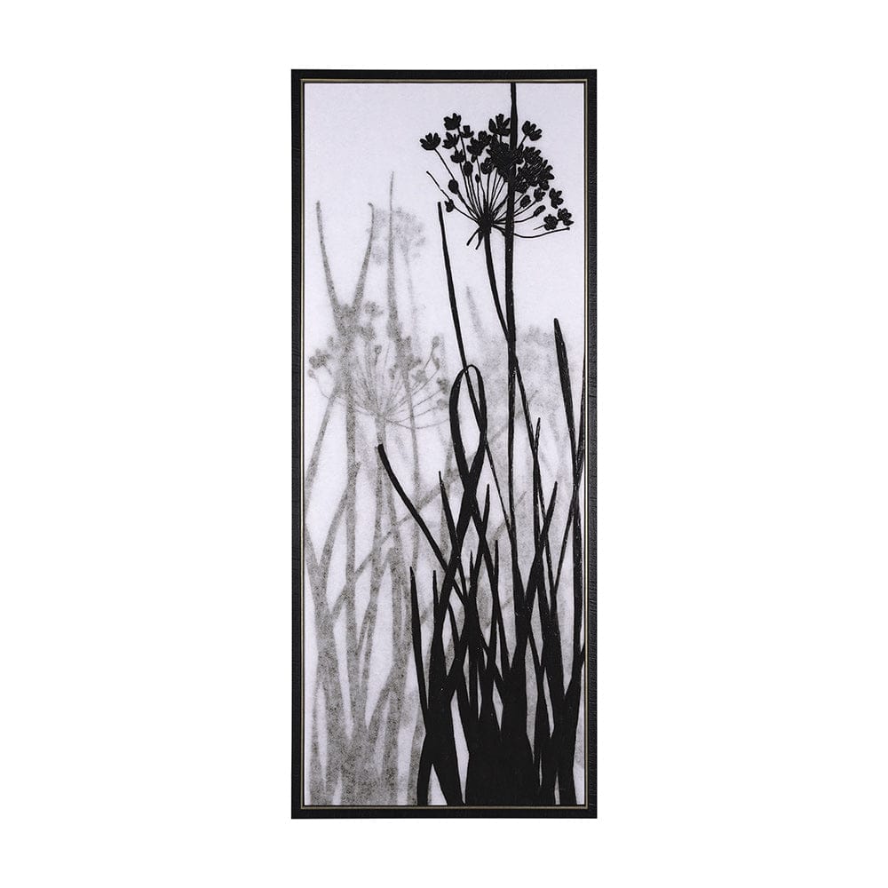 Mercana - Floral Silhouette I by Mercana Studio a Hand Embellished Textured Framed Canvas - 102586-FL view 1