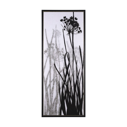 Mercana - Floral Silhouette I by Mercana Studio a Hand Embellished Textured Framed Canvas - 102586-FL view 1