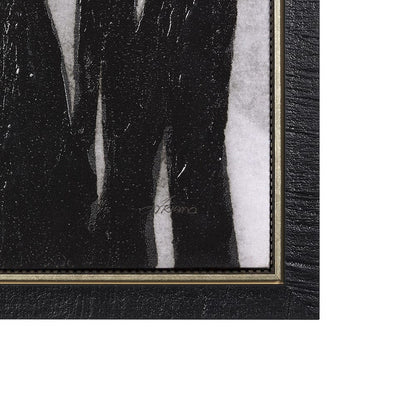 Mercana - Floral Silhouette I by Mercana Studio a Hand Embellished Textured Framed Canvas - 102586-FL view 3