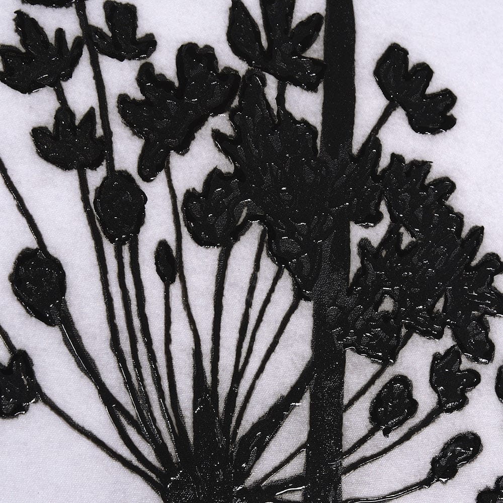 Mercana - Floral Silhouette I by Mercana Studio a Hand Embellished Textured Framed Canvas - 102586-FL view 7