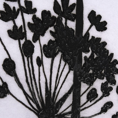 Mercana - Floral Silhouette I by Mercana Studio a Hand Embellished Textured Framed Canvas - 102586-FL view 7