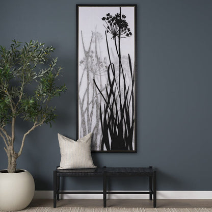 Mercana - Floral Silhouette I by Mercana Studio a Hand Embellished Textured Framed Canvas - 102586-FL view 8