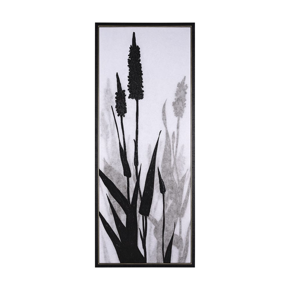 Mercana - Floral Silhouette II by Mercana Studio a Hand Embellished Textured Framed Canvas - 102587-FL view 1