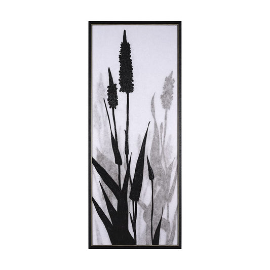 Mercana - Floral Silhouette II by Mercana Studio a Hand Embellished Textured Framed Canvas - 102587-FL view 1