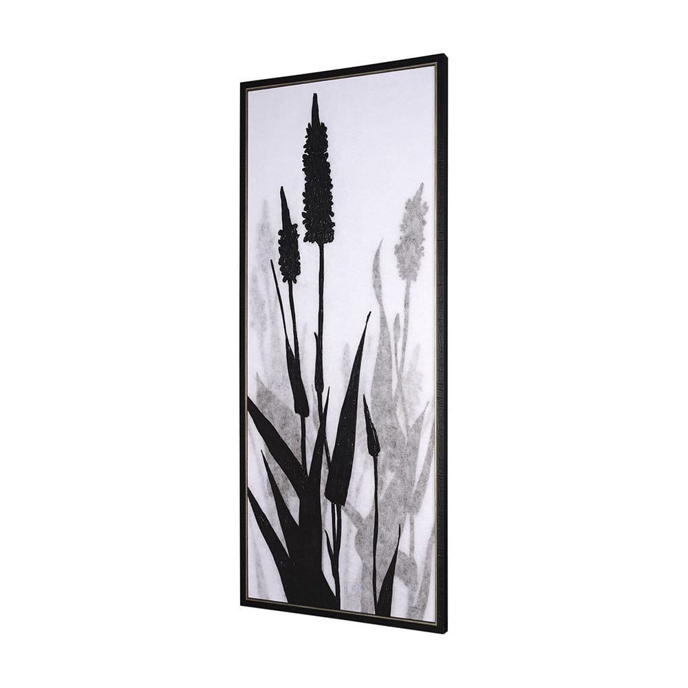 Mercana - Floral Silhouette II by Mercana Studio a Hand Embellished Textured Framed Canvas - 102587-FL view 2