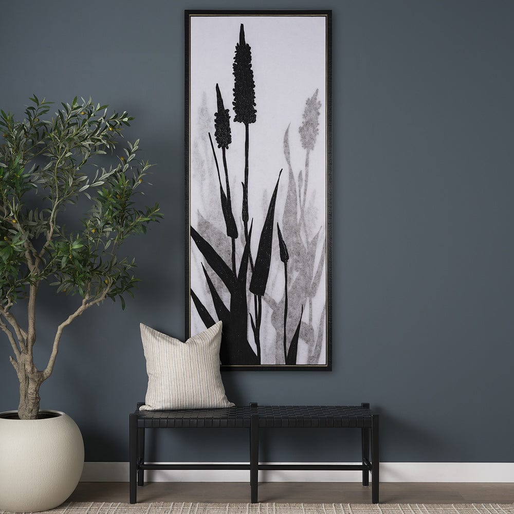 Mercana - Floral Silhouette II by Mercana Studio a Hand Embellished Textured Framed Canvas - 102587-FL view 8