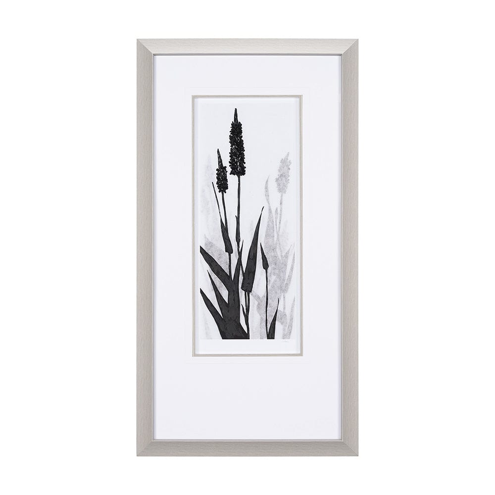 Mercana - Floral Silhouette II by Mercana Studio Hand Embellished Textured Framed Art Print Matted under Glass - 15011 view 1