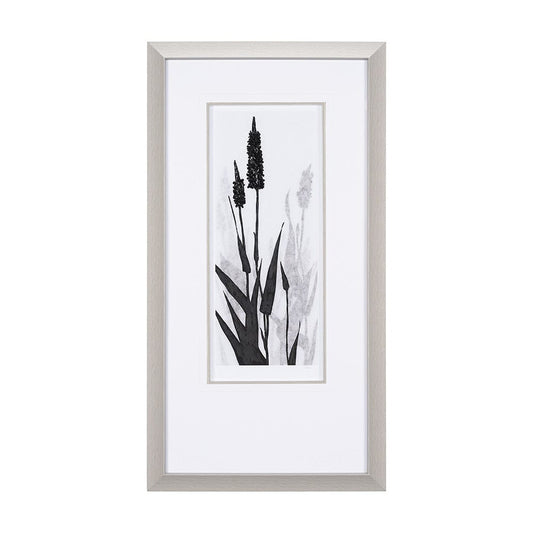 Mercana - Floral Silhouette II by Mercana Studio Hand Embellished Textured Framed Art Print Matted under Glass - 15011 view 1