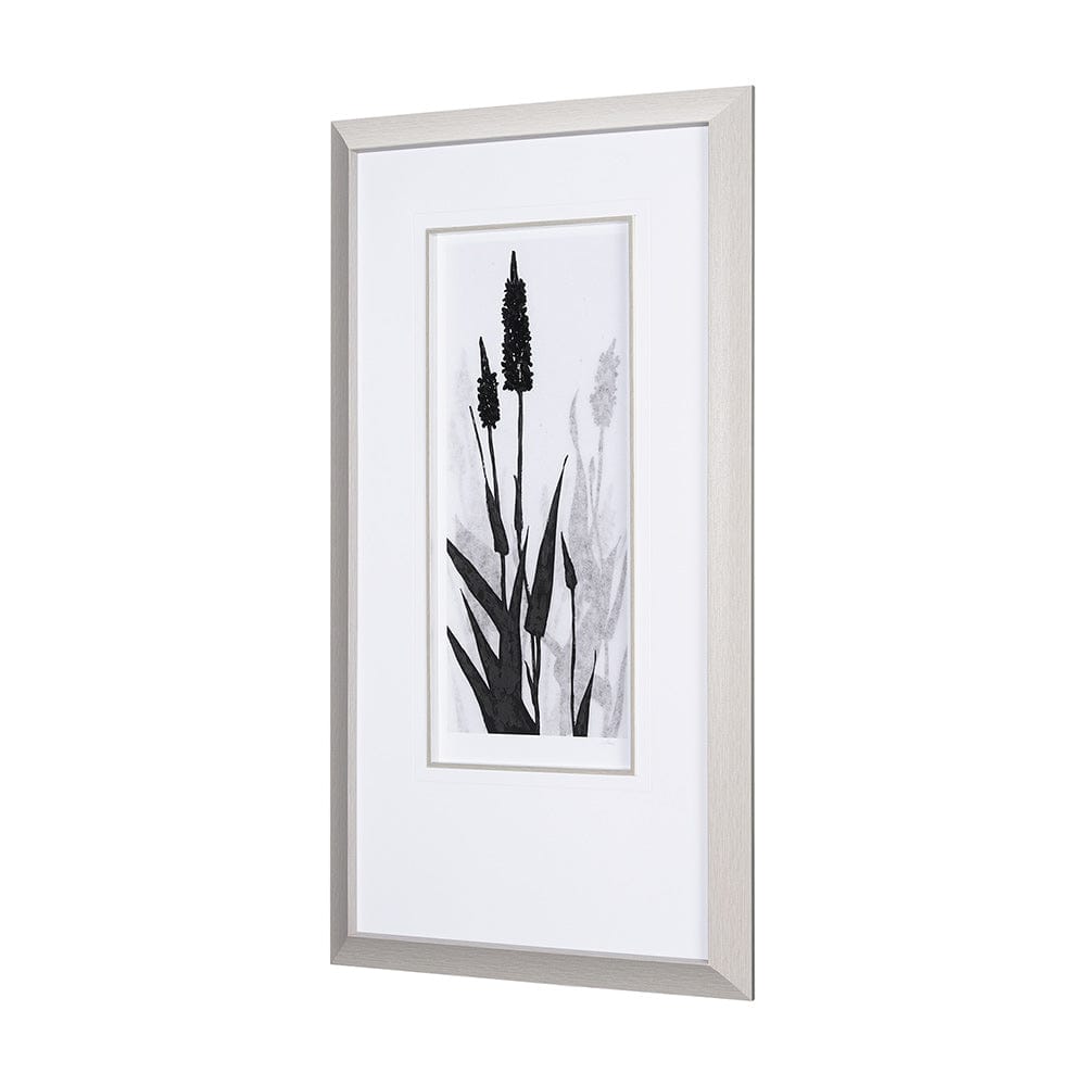 Mercana - Floral Silhouette II by Mercana Studio Hand Embellished Textured Framed Art Print Matted under Glass - 15011 view 2
