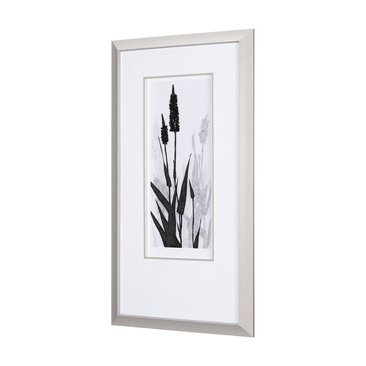 Mercana - Floral Silhouette II by Mercana Studio Hand Embellished Textured Framed Art Print Matted under Glass - 15011 view 2