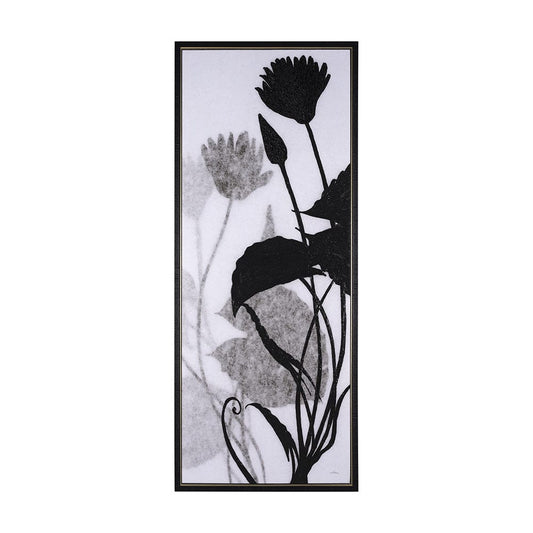 Mercana - Floral Silhouette III by Mercana Studio a Hand Embellished Textured Framed Canvas - 102588-FL view 1