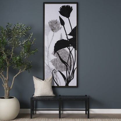 Mercana - Floral Silhouette III by Mercana Studio a Hand Embellished Textured Framed Canvas - 102588-FL view 8