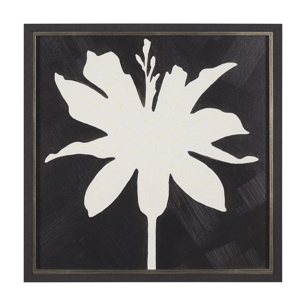 Mercana - Floral Silhouettes I by Liz Jardine a Hand Embelished Textured Framed Art Print - 15451 view 1