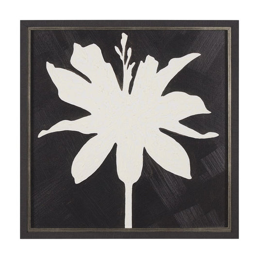 Mercana - Floral Silhouettes I by Liz Jardine a Hand Embelished Textured Framed Art Print - 15451 view 1