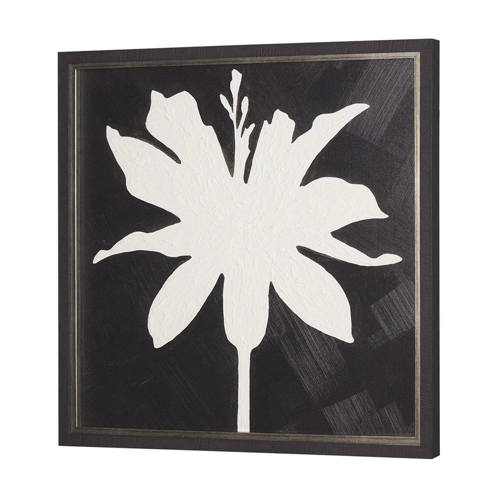 Mercana - Floral Silhouettes I by Liz Jardine a Hand Embelished Textured Framed Art Print - 15451 view 2