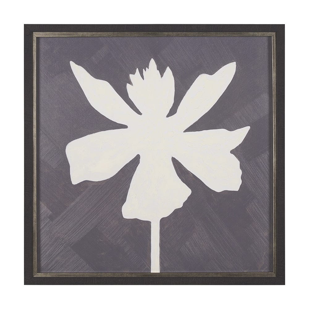 Mercana - Floral Silhouettes IV by Liz Jardine a Hand Embelished Textured Framed Art Print - 15454 view 1
