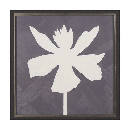 Mercana - Floral Silhouettes IV by Liz Jardine a Hand Embelished Textured Framed Art Print - 15454 view 1