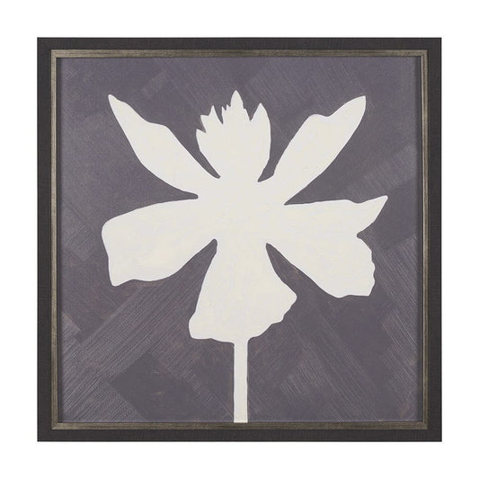 Mercana - Floral Silhouettes IV by Liz Jardine a Hand Embelished Textured Framed Art Print - 15454 view 1