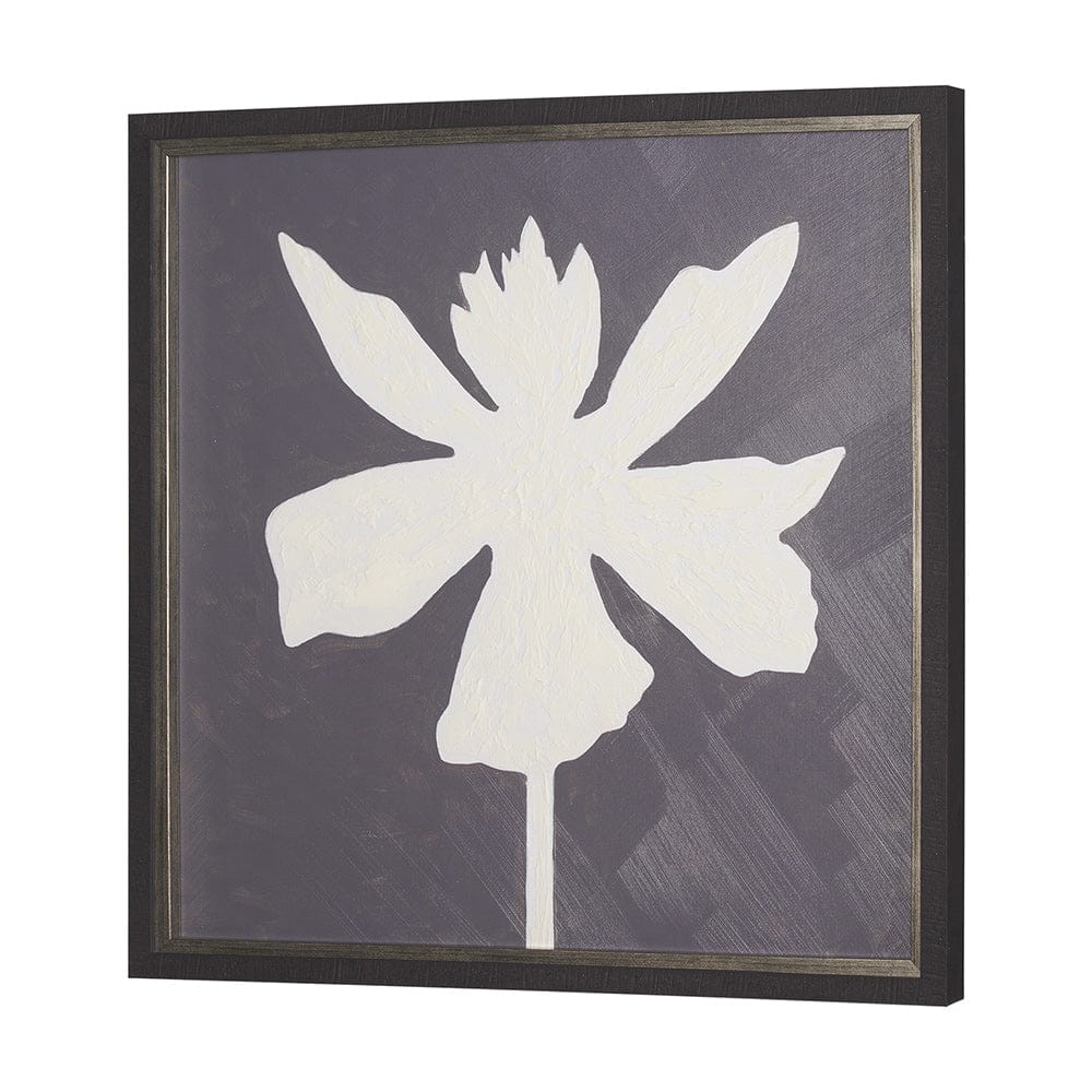Mercana - Floral Silhouettes IV by Liz Jardine a Hand Embelished Textured Framed Art Print - 15454 view 2