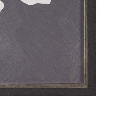 Mercana - Floral Silhouettes IV by Liz Jardine a Hand Embelished Textured Framed Art Print - 15454 view 3