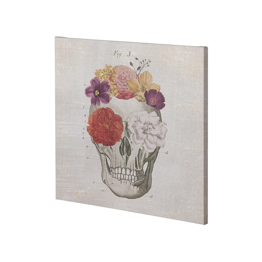 Mercana - Floral Skull I by Mercana Studio a Hand Embellished Textured Canvas - 100938-S view 1