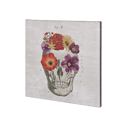 Mercana - Floral Skull II by Mercana Studio a Hand Embellished Textured Canvas - 100939-S view 1