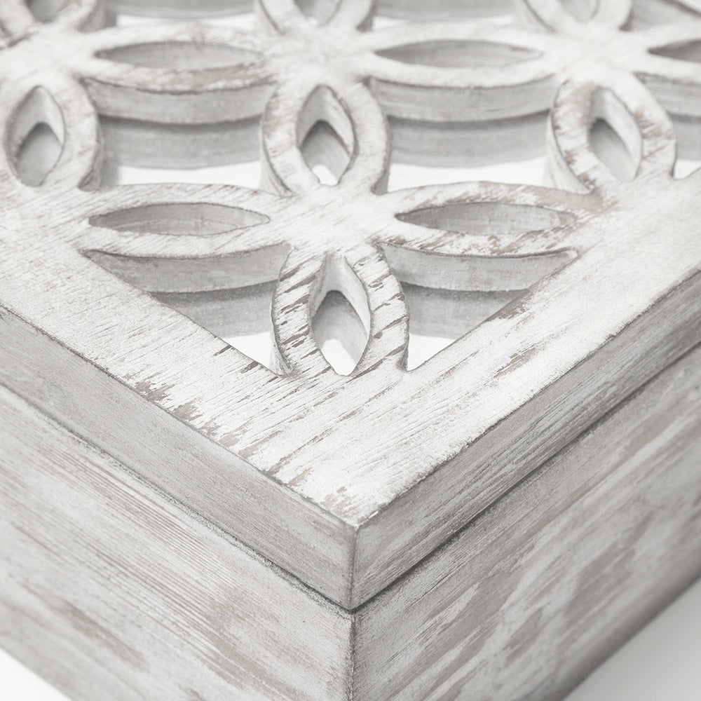 Mercana - Floribundus Off-White Decorative Boxes (Set of 2) - 57544_CLOSEOUT view 6