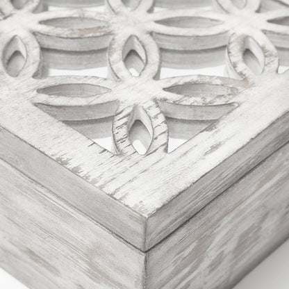 Mercana - Floribundus Off-White Decorative Boxes (Set of 2) - 57544_CLOSEOUT view 6