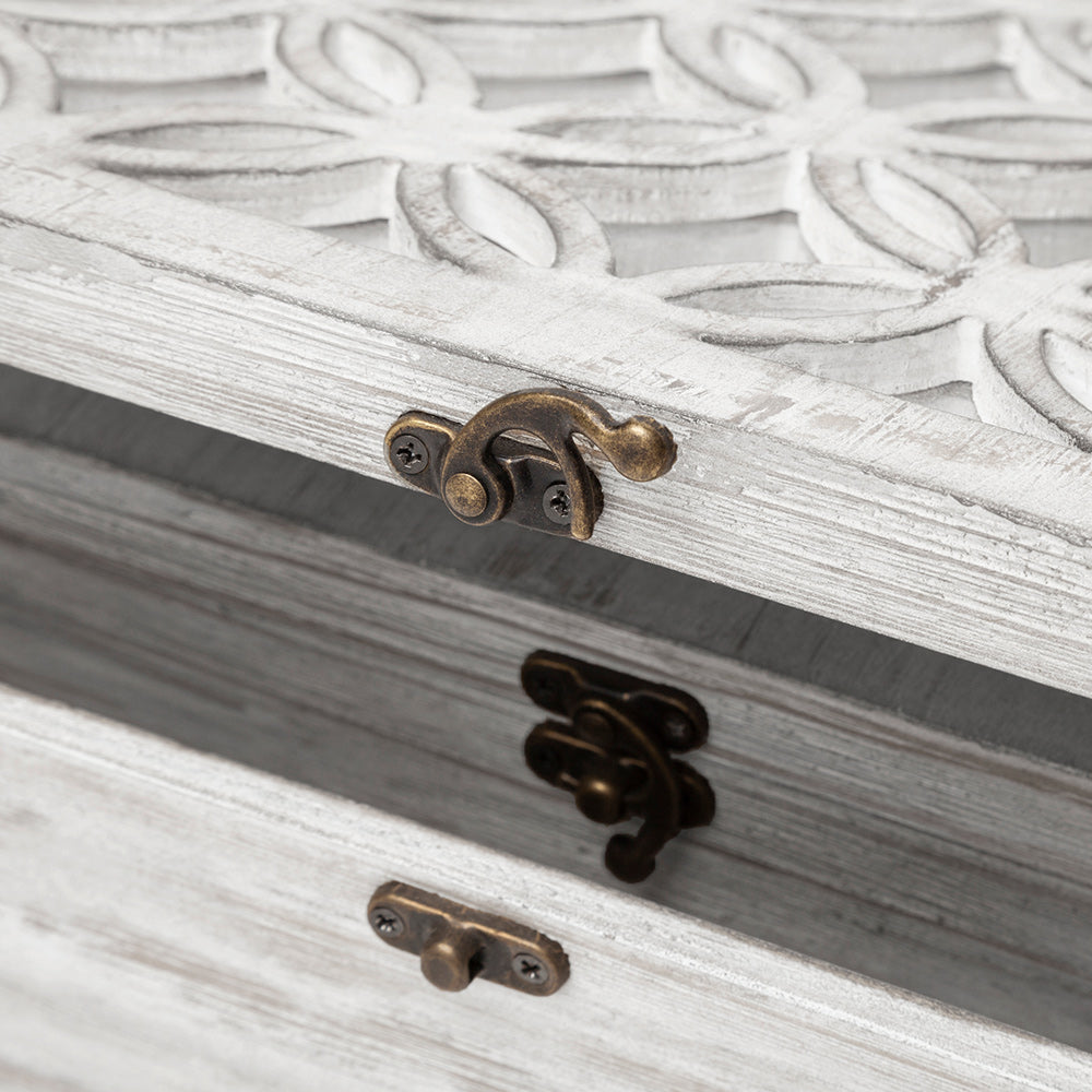 Mercana - Floribundus Off-White Decorative Boxes (Set of 2) - 57544_CLOSEOUT view 8